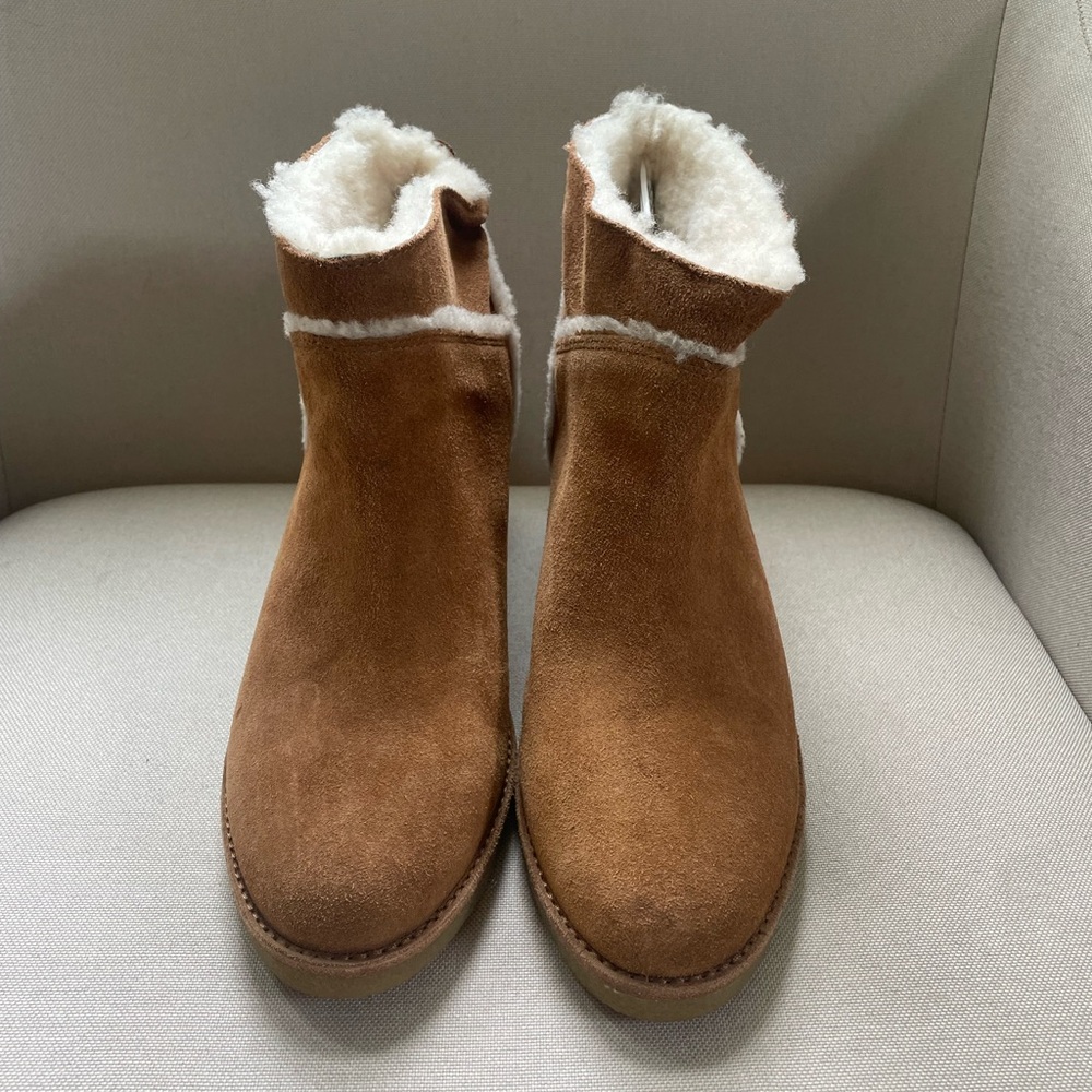 UGG Brown Shearling Ankle Booties